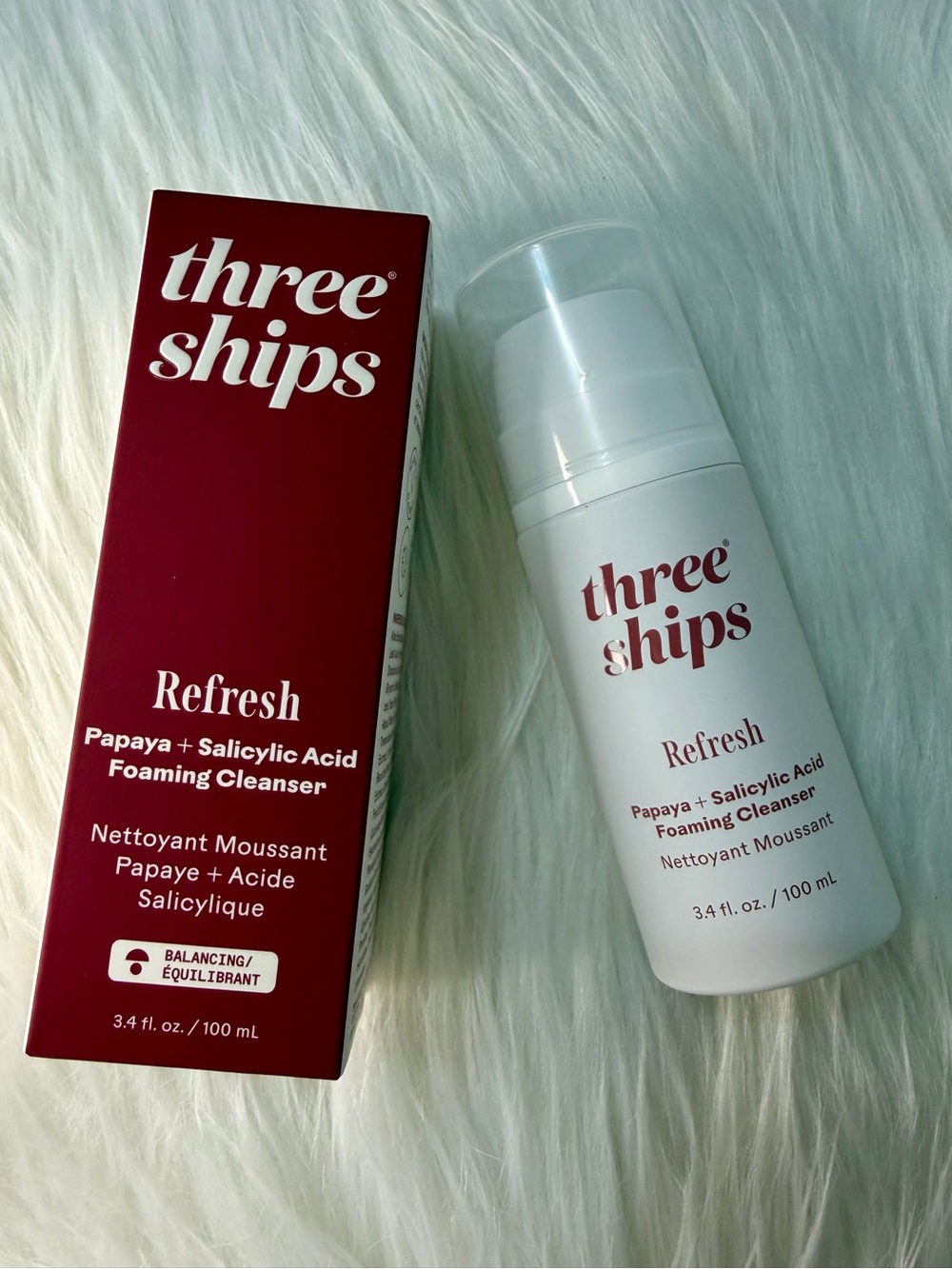 ✨BNIB Three Ships Refresh Foaming Cleanser Papaya + Salicylic Acid